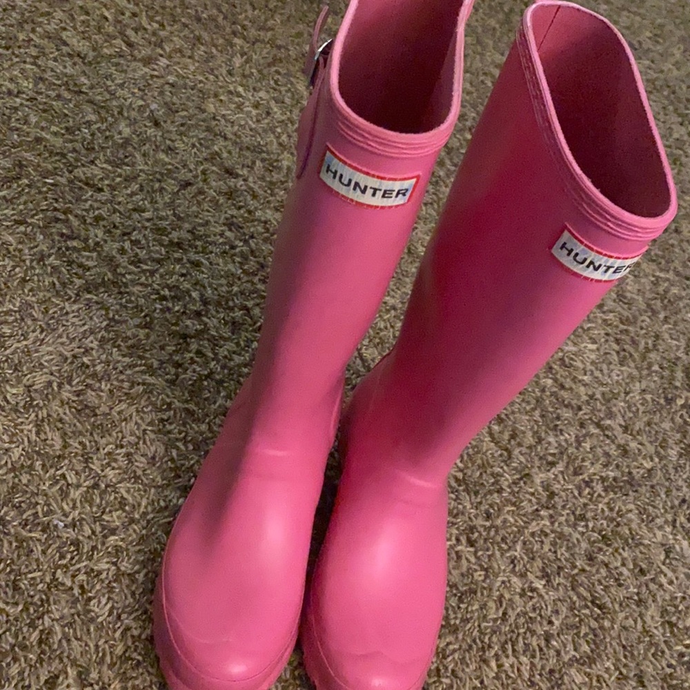 Girls pink Hunter Boots